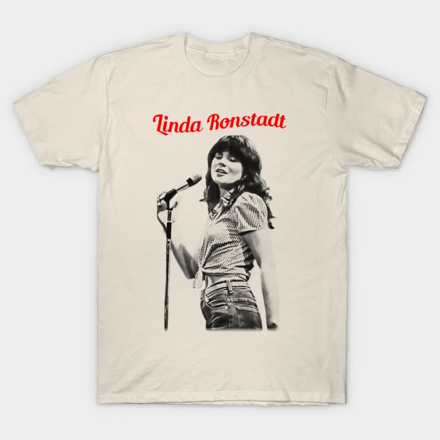 linda ronstadt visual art T-Shirt by DOGGIES ART VISUAL